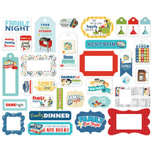 Carta Bella Family Night 33 Piece Frames & Tags Ephemera