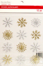 Recollections Glittered Snowflakes Stickers