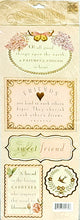 K & Company Somerset Journal Tags Embossed Stickers