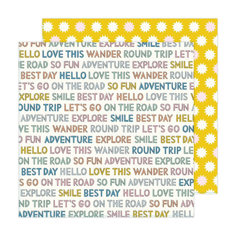 Maggie Holmes Round Trip On The Road12x12 Double-Sided Cardstock Paper