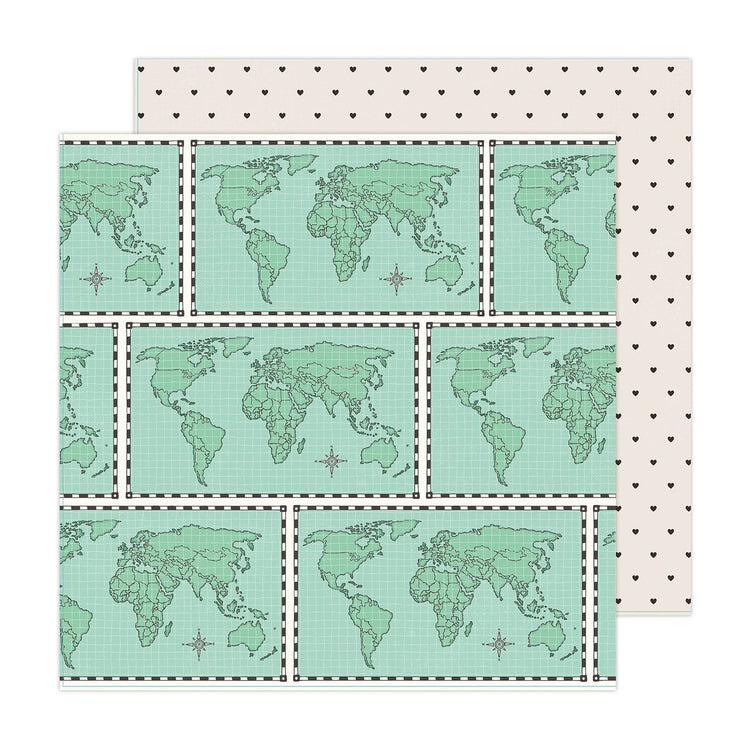 Maggie Holmes Round Trip World Traveler 12x12 Double-Sided Cardstock Paper