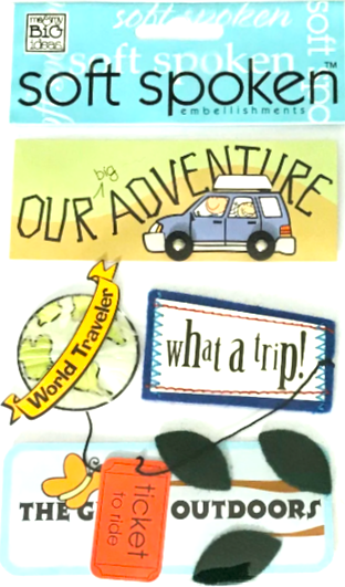 Me & My Big Ideas Soft Spoken A Kid's Vacation Dimensional Stickers