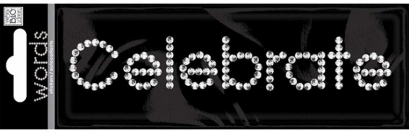 Me & My Big Ideas Words Celebrate Rhinestones Adhesive Gem Sticker Embellishment