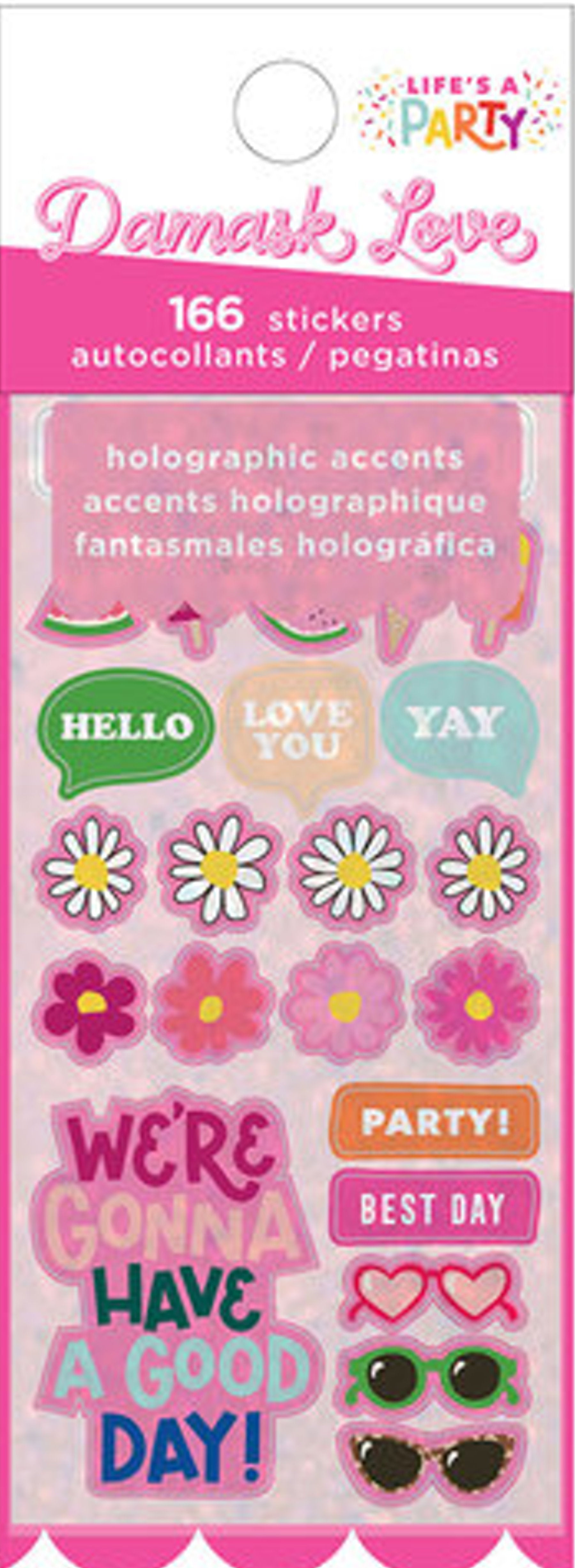 American Crafts Damask Love It's A Party Sticker Book-166