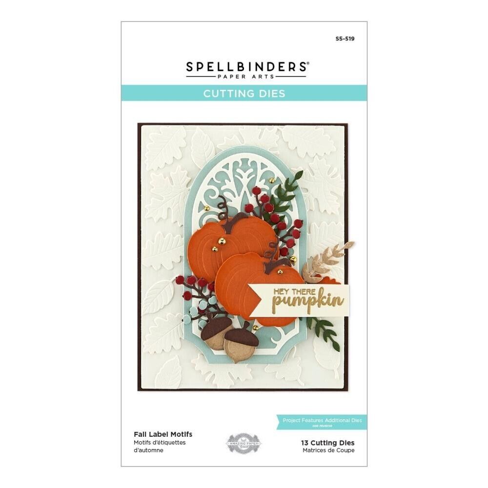 Spellbinders Fall Label Motifs Cutting Dies