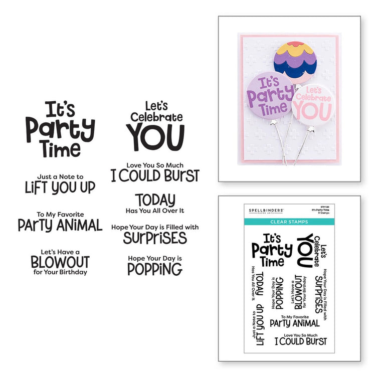Spellbinders It's Party Time Clear Stamps