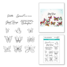 Spellbinders Whimsical Butterflies Clear Stamps