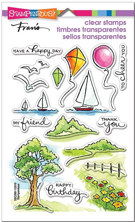Stampendous! Scenic Sampler Clear Stamps
