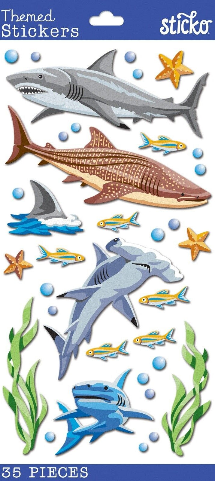 Sticko Sharks Flat Stickers