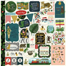 Echo Park Animal Safari 12 x 12  Cardstock Element Sticker Sheet