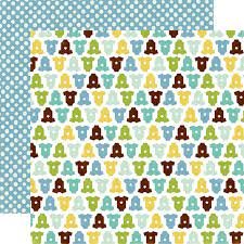 Echo Park Bundle Of Joy Baby Boy Onsies 12 x 12 Cardstock Paper