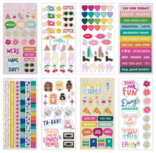 American Crafts Damask Love It's A Party Sticker Book-166