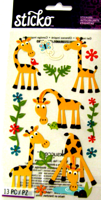 Sticko Sweet Giraffe Stickers