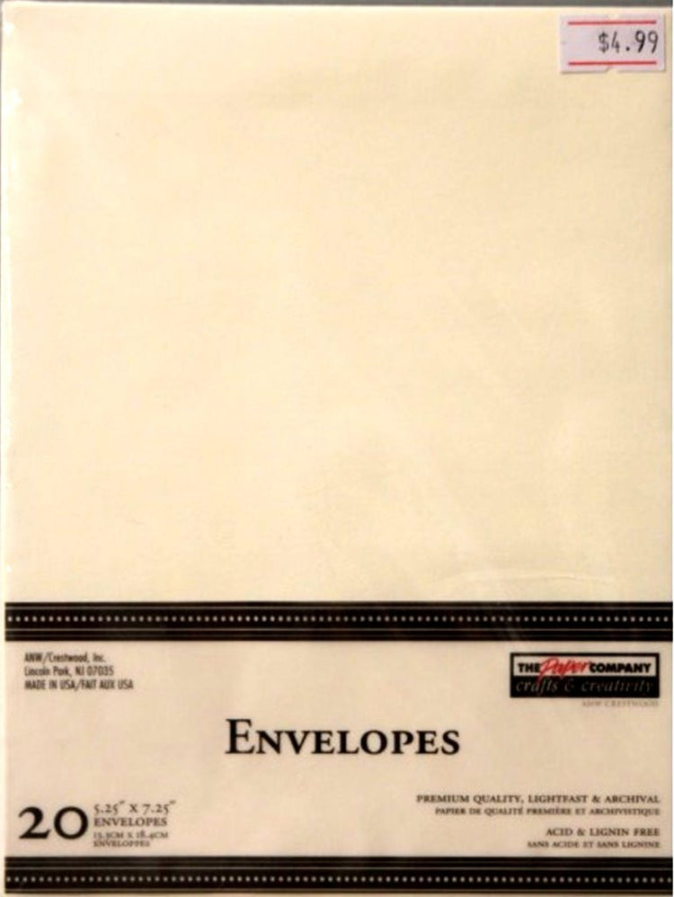 The Paper Company Ivory A-7 Envelopes