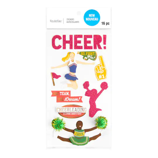 Recollections Cheer Dimensional Stickers