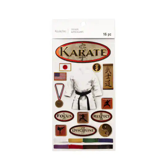 Recollections Karate Dimensional Stickers