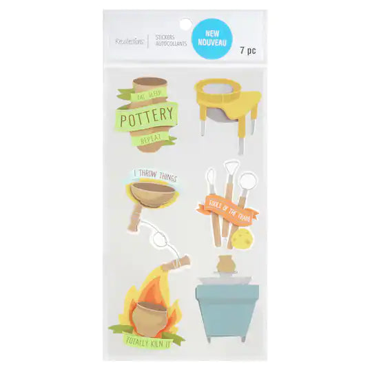 Recollections Pottery Dimensional Stickers