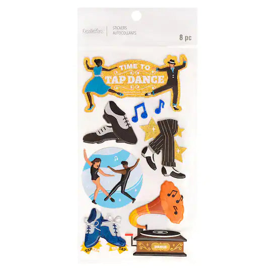 Recollections Tap Dance Dimensional Stickers