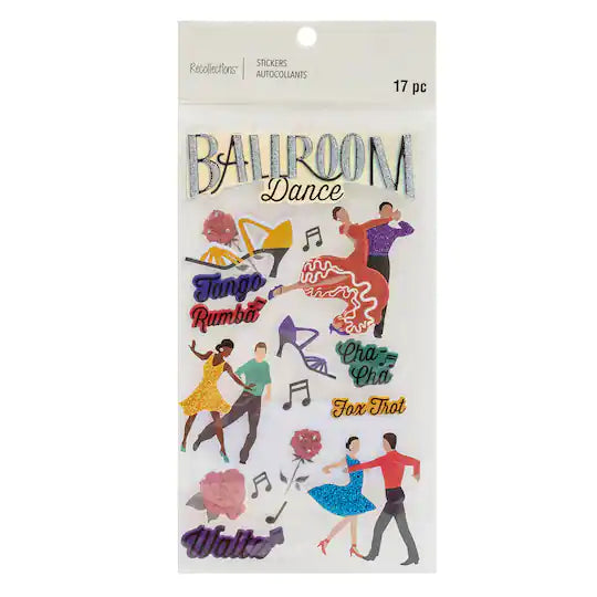Recollections Ballroom Dance Dimensional Stickers