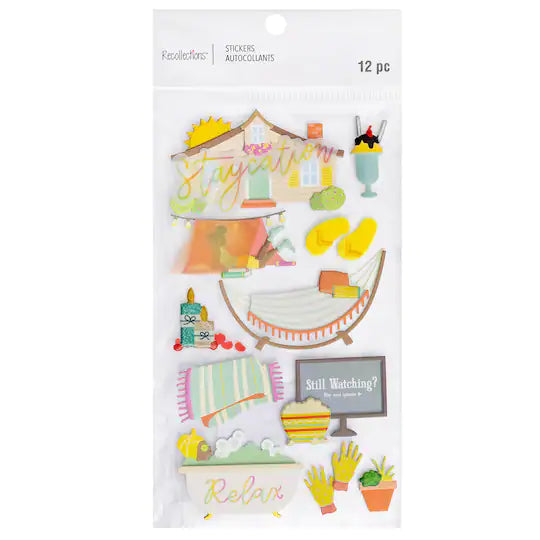 Recollections Staycation Dimensional Stickers