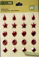 K & Company Studio 112 Pink Self-Adhesive Gems Assortment Embellishments - SCRAPBOOKFARE