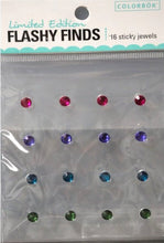 Colorbok Limited Edition Flashy Finds Self-Adhesive Jewels Variety Embellishment Pack - SCRAPBOOKFARE