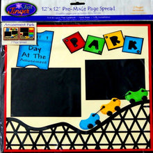 Wilton Pre-made 12 x 12 Just Jinger A Day At The Amusement Park Scrapbook Pages