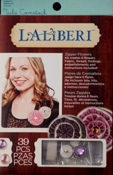 Laliberi Zipper Flowers Kit - SCRAPBOOKFARE