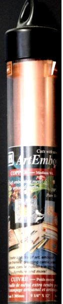 Amaco American Art Clay Co. Inc. Art Emboss Medium Wt. Copper Sheets - SCRAPBOOKFARE
