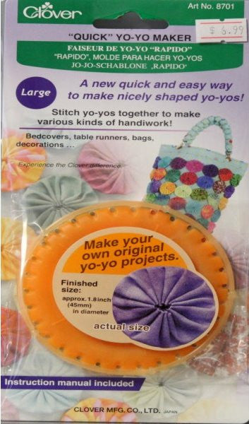 Clover Quick Yo-Yo Maker Large - SCRAPBOOKFARE