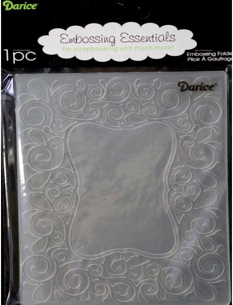 Darice Scrolls Rouleaux Embossing Essentials Folder - SCRAPBOOKFARE