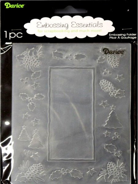 Darice Tree with Pinecone Embossing Essentials Folder - SCRAPBOOKFARE