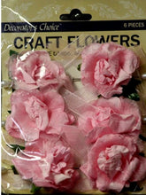 Decorator's Choice Craft Flowers Large Pink Roses With Elegant Pins - SCRAPBOOKFARE