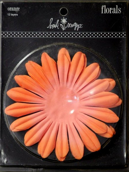 Heidi Swapp Orange Florals - SCRAPBOOKFARE