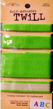 Karen Foster Design Self-Adhesive Green Twill Ribbon - SCRAPBOOKFARE