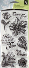 Inkadinkado Floral Expressions Clear Stamps - SCRAPBOOKFARE