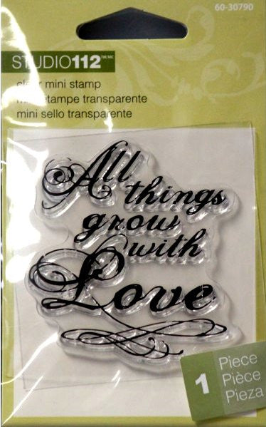 K & Company Studio 112 All Things Grow With Love Mini Clear Stamp - SCRAPBOOKFARE