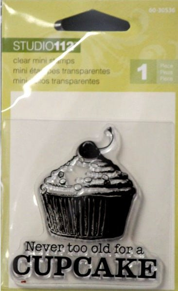 K & Company Studio 112 Never Too Old For A Cupcake Mini Clear Stamp - SCRAPBOOKFARE