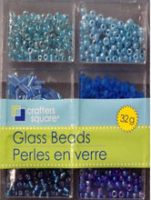 Crafters Square 32g Shades of Blue Glass Beads Set - SCRAPBOOKFARE