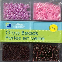 Crafters Square 32g Shades Of Purple Glass Beads Set - SCRAPBOOKFARE