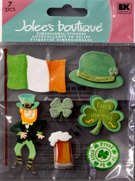 Jolee's Boutique Proud To Be Irish Dimensional Stickers - SCRAPBOOKFARE