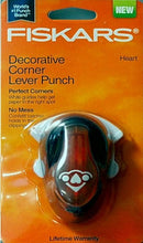 Fiskars Decorative Corner Lever Heart Punch - SCRAPBOOKFARE