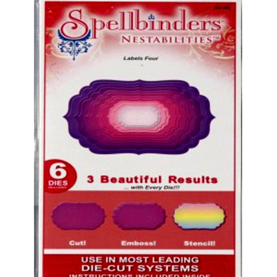 Spellbinders Nestabilities Labels Four Dies