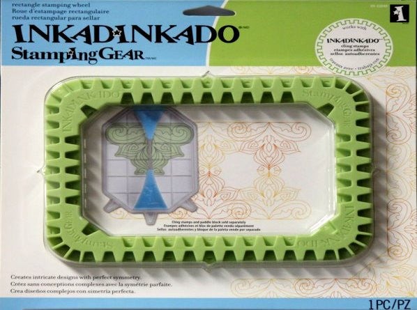 Inkadinkado Stamping Gear Rectangle Stamping Wheel - SCRAPBOOKFARE