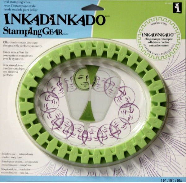 Inkadinkado Stamping Gear Oval Stamping Wheel - SCRAPBOOKFARE