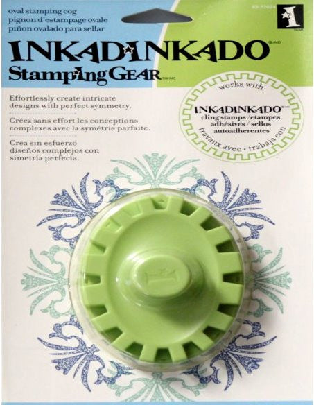 Inkadinkado Stamping Gear Oval Stamping Cog - SCRAPBOOKFARE