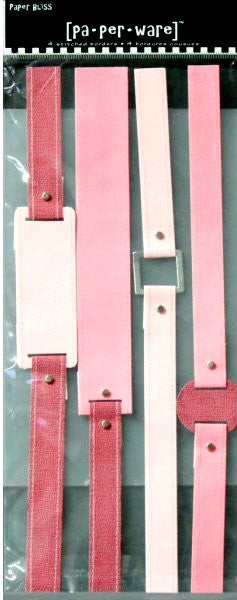 Westrim Crafts Paper Bliss Pink Stitched Die-cut Borders Set