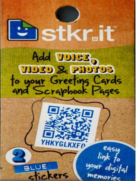 Colorbok Stkr-it Blue Recordable Message Stickers - SCRAPBOOKFARE