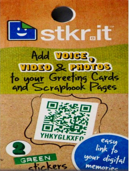 Colorbok Stkr-it Green Recordable Message Stickers - SCRAPBOOKFARE