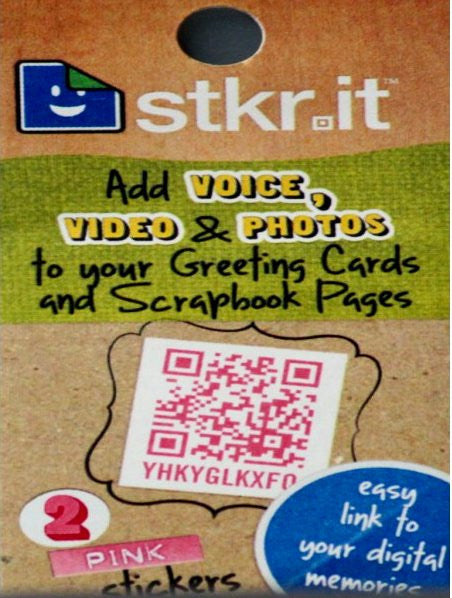 Colorbok Stkr-it Pink Recordable Message Stickers - SCRAPBOOKFARE